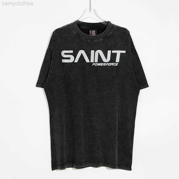 saint michael men t shirt washed distress vintage hip hop casual oversized short sleeve, White;black
saint michael men t shirt washed distress vintage hip hop casual oversized short sleeve, White;black