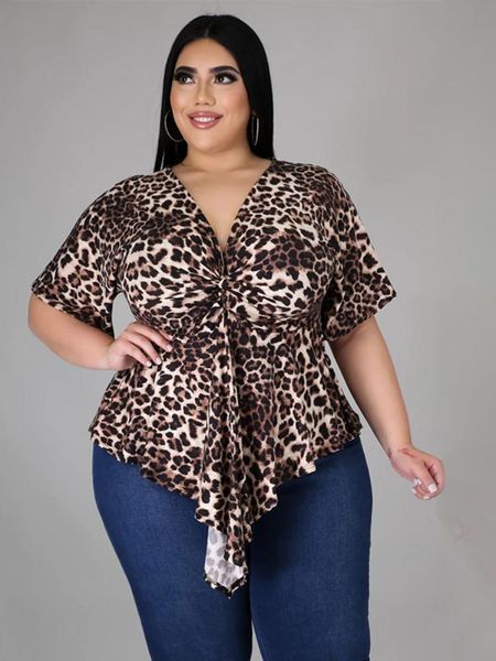 t-shirt plus size 4xl women v neck short sleeves irregular leopard shirt blouse for ladies casual office work wear shirts 2022, Black
t-shirt plus size 4xl women v neck short sleeves irregular leopard shirt blouse for ladies casual office work wear shirts 2022, Black