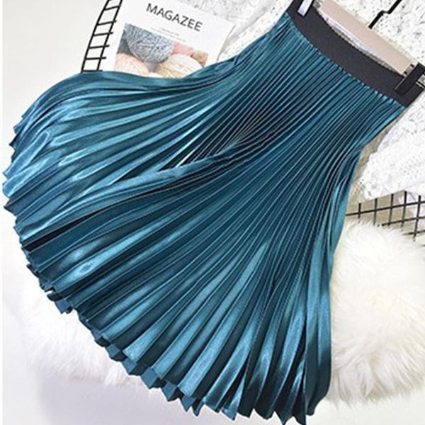 dresses satin vintage pleated skirt midi long silk elegant beige bottom skirt korean casual high waist chiffon skirts 2022, Black;gray
dresses satin vintage pleated skirt midi long silk elegant beige bottom skirt korean casual high waist chiffon skirts 2022, Black;gray
