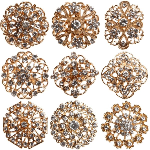 plated meta rhinestone crystal gold flower brooches pins for wedding bouquet brooch pin for bridal party bags clothes gift box fashion jewel, Gray
plated meta rhinestone crystal gold flower brooches pins for wedding bouquet brooch pin for bridal party bags clothes gift box fashion jewel, Gray
