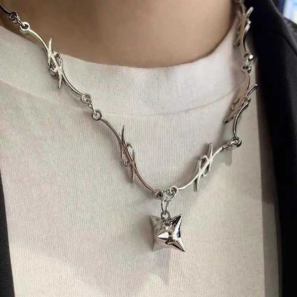 pendant necklaces thorns stainless steel chain choker necklace hiphop gothic punk style little brambles necklaces charm trend jewelry gift z, Silver
pendant necklaces thorns stainless steel chain choker necklace hiphop gothic punk style little brambles necklaces charm trend jewelry gift z, Silver