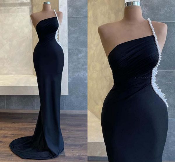 mermaid black prom party dress 2023 one shoulder pearls beaded satin girls women evening formal gowns robe de soiree customed
mermaid black prom party dress 2023 one shoulder pearls beaded satin girls women evening formal gowns robe de soiree customed