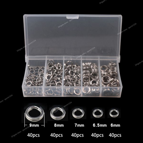 200pcs stainless steel split ring assorted fishing tackle fishing rings for blank lures crankbait hard bait fishing accessoies fishingfishin
200pcs stainless steel split ring assorted fishing tackle fishing rings for blank lures crankbait hard bait fishing accessoies fishingfishin
