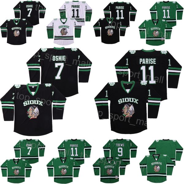 college hockey north dakota fighting sioux jersey 9 jonathan toews 11 zach parise 7 tj oshie ross the boss rhea 3 st johns shamrocks green b, Black
college hockey north dakota fighting sioux jersey 9 jonathan toews 11 zach parise 7 tj oshie ross the boss rhea 3 st johns shamrocks green b, Black