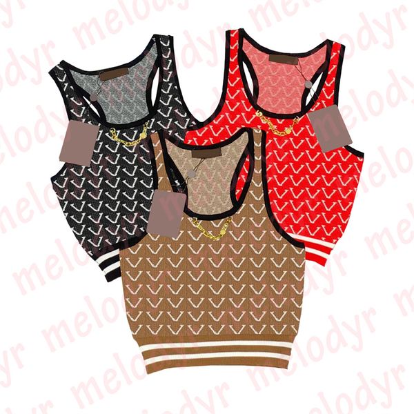 designer letter t shirts women summer knitted vest with chain high elastic tight short tank tees, Black
designer letter t shirts women summer knitted vest with chain high elastic tight short tank tees, Black