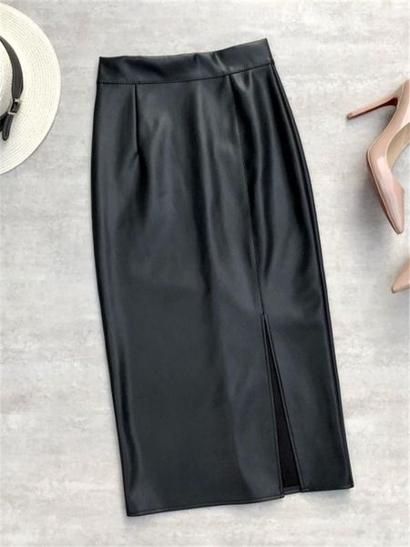 dresses classic black pu faux leather women's wrap skirts 2022 new autumn winter high waist front split pencil skirts female, White;black
dresses classic black pu faux leather women's wrap skirts 2022 new autumn winter high waist front split pencil skirts female, White;black