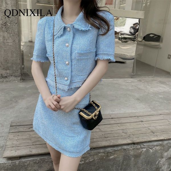two piece dress set women outfit 2023 french small fragrance suit short coat high waist hip wrap skirt women's summer 230418, White
two piece dress set women outfit 2023 french small fragrance suit short coat high waist hip wrap skirt women's summer 230418, White