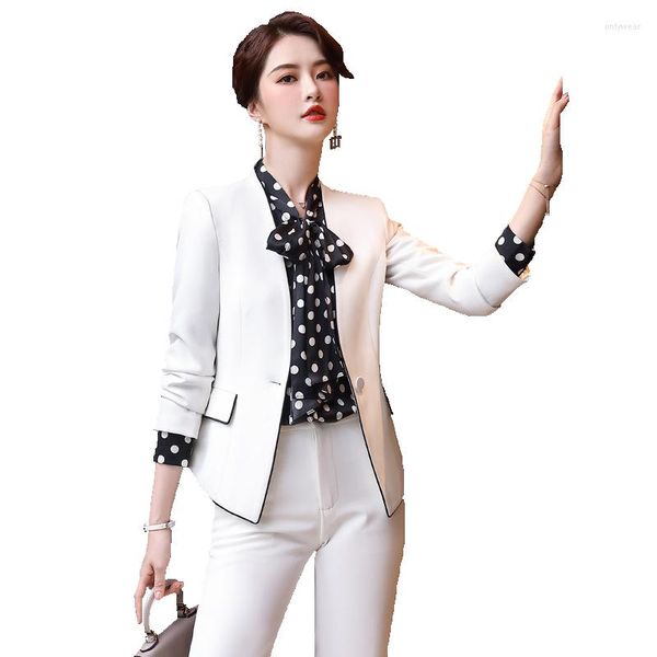 Women' Two Piece Pants Black White Blazer And Wide Leg Suit Formal Office Ladies Long Sleeve Business Work Wear 2 Set For Women Spring Fall, Black skirt suits
Women' Two Piece Pants Black White Blazer And Wide Leg Suit Formal Office Ladies Long Sleeve Business Work Wear 2 Set For Women Spring Fall, Black skirt suits