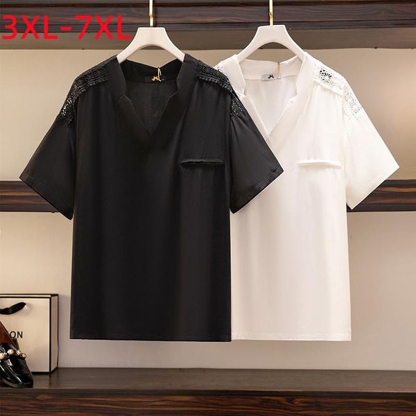 t-shirt new 2022 summer plus size for women large short sleeve loose white black lace vneck tshirt 3xl 4xl 5xl 6xl 7xl
t-shirt new 2022 summer plus size for women large short sleeve loose white black lace vneck tshirt 3xl 4xl 5xl 6xl 7xl