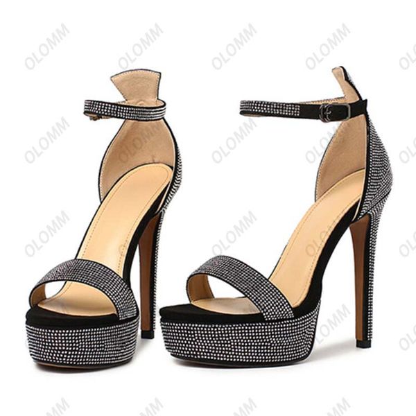 olomm women platform sandals rhinestone thin high heels sandals open toe black silver party shoes women us plus size 3-9
olomm women platform sandals rhinestone thin high heels sandals open toe black silver party shoes women us plus size 3-9