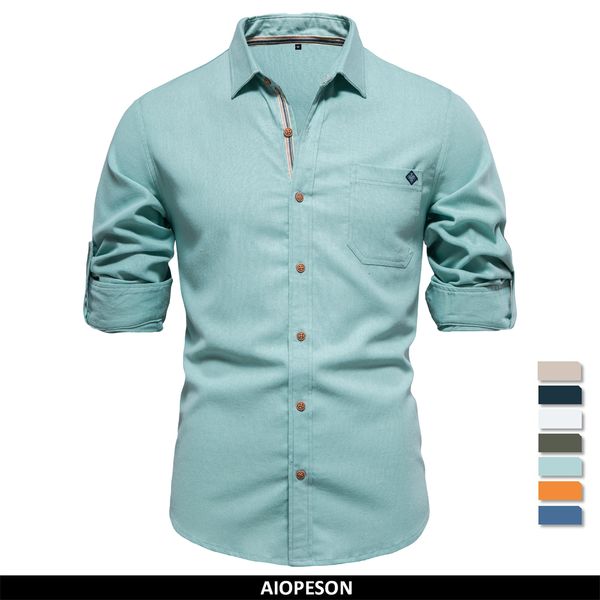 men's casual shirts aiopeson 100% cotton social men's shirts single pocket solid color long sleeve shirts for men turn-down collar, White;black
men's casual shirts aiopeson 100% cotton social men's shirts single pocket solid color long sleeve shirts for men turn-down collar, White;black