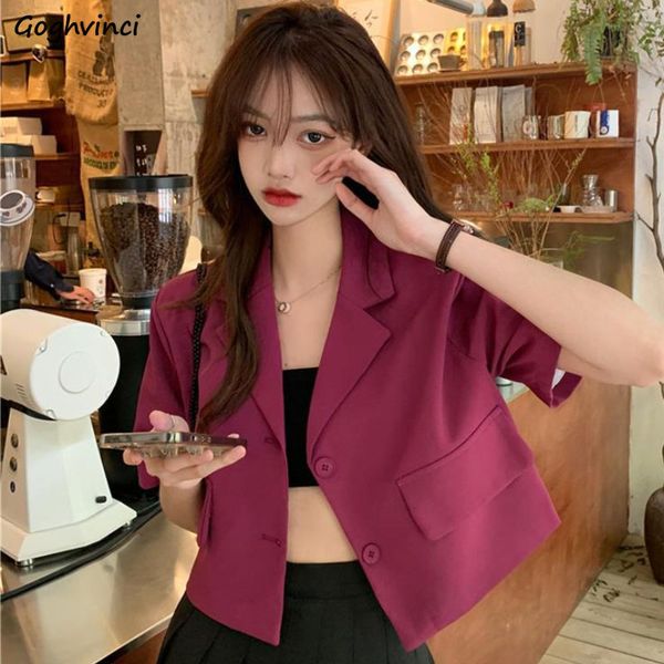 women's suits blazers blazer solid loose short sleeve ulzzang summer thin casual streetwear fashion allmatch simple cozy ins 230418, White;black
women's suits blazers blazer solid loose short sleeve ulzzang summer thin casual streetwear fashion allmatch simple cozy ins 230418, White;black
