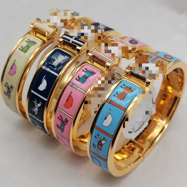 designer bracelets herms bangle childlike fun letter buckle pony enamel bracelet titanium steel couple colorless versatile 520 gift girlfrie, Black
designer bracelets herms bangle childlike fun letter buckle pony enamel bracelet titanium steel couple colorless versatile 520 gift girlfrie, Black