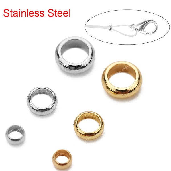 100pcs round stainless steel crimp end ser beads 2 2.5 3mm golden color loose big hole beads for diy bracelet jewelry making jewelry makingj, Blue;slivery
100pcs round stainless steel crimp end ser beads 2 2.5 3mm golden color loose big hole beads for diy bracelet jewelry making jewelry makingj, Blue;slivery