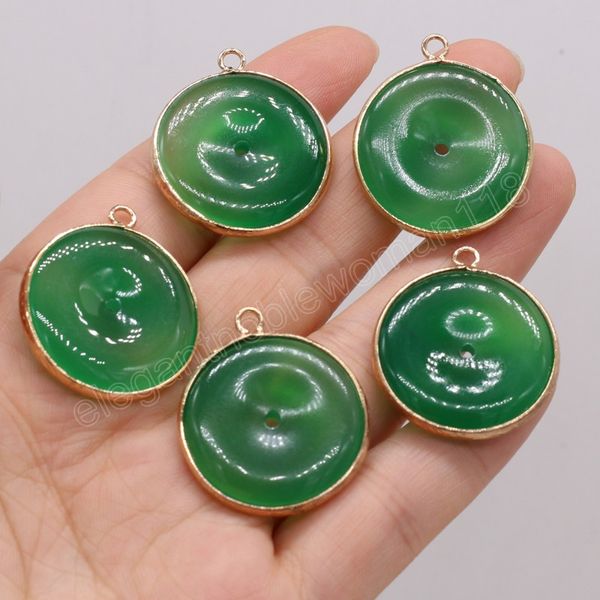 natural stone gem jade round holes pendant handmade crafts diy necklace earrings jewelry making accessories gift party, Bronze;silver
natural stone gem jade round holes pendant handmade crafts diy necklace earrings jewelry making accessories gift party, Bronze;silver