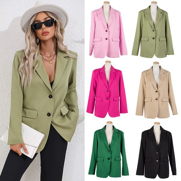 women's suits blazer coat 2023 big brand full sleeve single breasted casual work spring s 230418, White;black
women's suits blazer coat 2023 big brand full sleeve single breasted casual work spring s 230418, White;black
