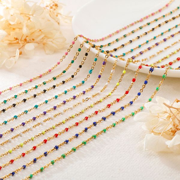 stainless steel beads chain necklace for woman silver gold color bohe colorful link miyuki femme beads chains fashion jewelrynecklace miyuki
stainless steel beads chain necklace for woman silver gold color bohe colorful link miyuki femme beads chains fashion jewelrynecklace miyuki