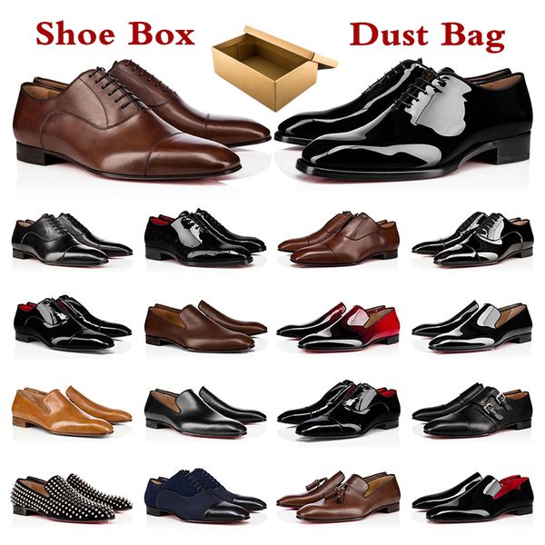mens dress shoes casual designers genuine patent leather rivets red shoe flat men business party wedding oxfords size 39-47, Black
mens dress shoes casual designers genuine patent leather rivets red shoe flat men business party wedding oxfords size 39-47, Black