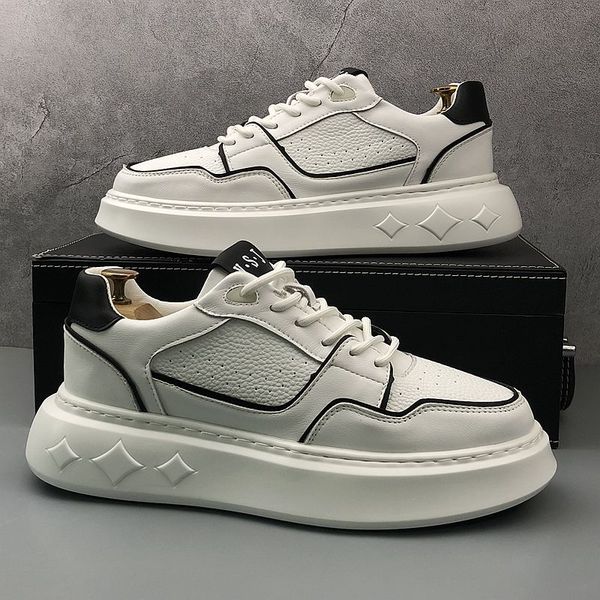 brand designer business wedding dress shoes fashion lace up breathable casual sneakers round toe thick bottom business driving walking loafe, Black
brand designer business wedding dress shoes fashion lace up breathable casual sneakers round toe thick bottom business driving walking loafe, Black