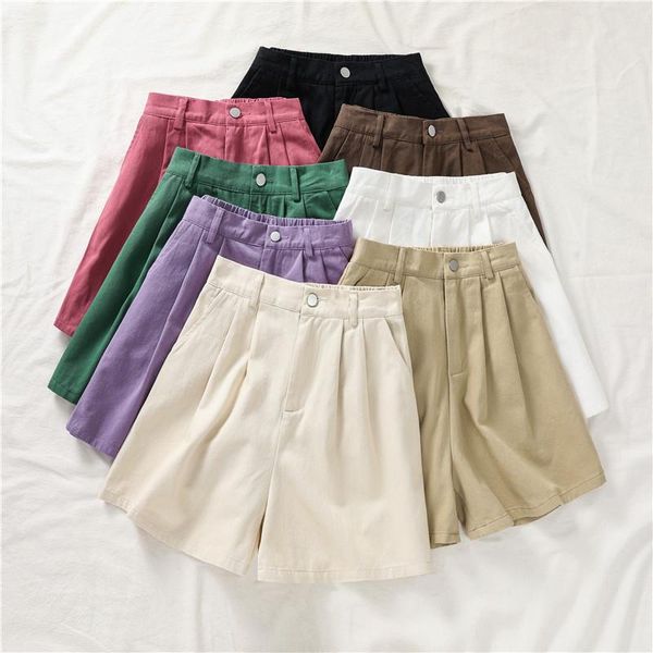shorts lucyever 2022 summer casual shorts women simple button kneelength wide leg pants woman korean office loose cotton short pants, White;black
shorts lucyever 2022 summer casual shorts women simple button kneelength wide leg pants woman korean office loose cotton short pants, White;black
