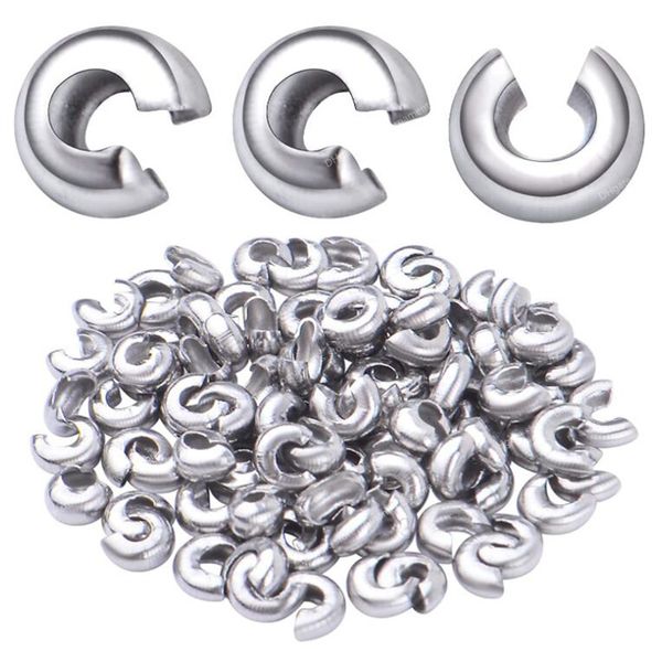 50pcs gold stainless steel half crimp bead ser cover end squeeze spacer cap for earring jewelry making accessories supplies jewelry makingje, Blue;slivery
50pcs gold stainless steel half crimp bead ser cover end squeeze spacer cap for earring jewelry making accessories supplies jewelry makingje, Blue;slivery