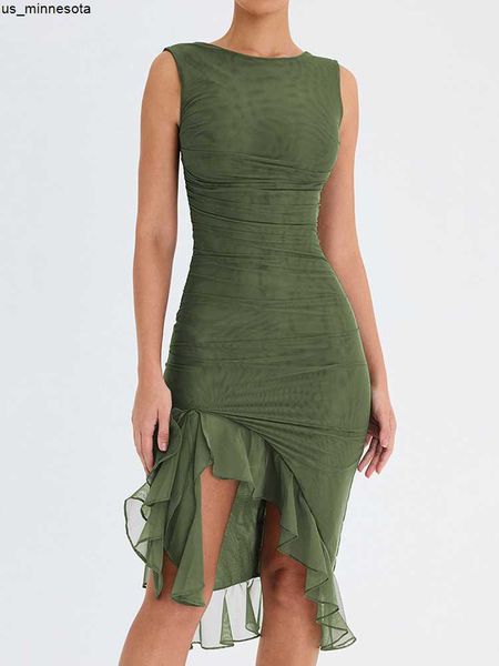 casual dresses mozision elegant ruffle ruched midi dress for women robe summer new backless sleeveless irregular club party dress vestido j2, Black;gray
casual dresses mozision elegant ruffle ruched midi dress for women robe summer new backless sleeveless irregular club party dress vestido j2, Black;gray