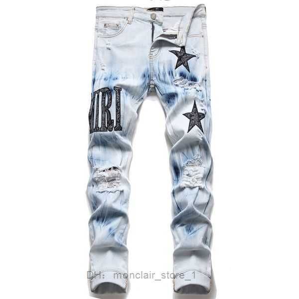 a miri jeans mens designer hiking pant ripped hip hop high street brand pantalones vaqueros para hombre motorcycle embroidery close fitting, Blue
a miri jeans mens designer hiking pant ripped hip hop high street brand pantalones vaqueros para hombre motorcycle embroidery close fitting, Blue