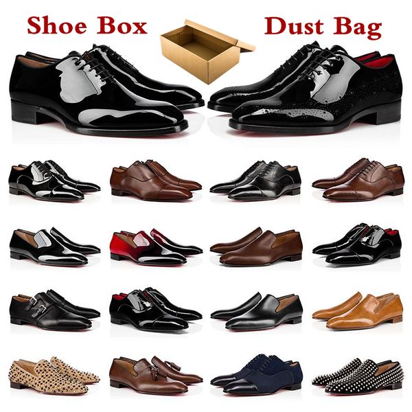 2023 mens dress shoes casual luxury designers genuine leather rivets patent leather red shoe black flat men outdoor business party wedding o
2023 mens dress shoes casual luxury designers genuine leather rivets patent leather red shoe black flat men outdoor business party wedding o
