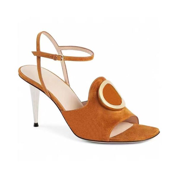 large hardware buckle decoration stiletto sandals women's ankle strap open-toe pumps luxury designers dermis leather outsole factory fo, Black
large hardware buckle decoration stiletto sandals women's ankle strap open-toe pumps luxury designers dermis leather outsole factory fo, Black