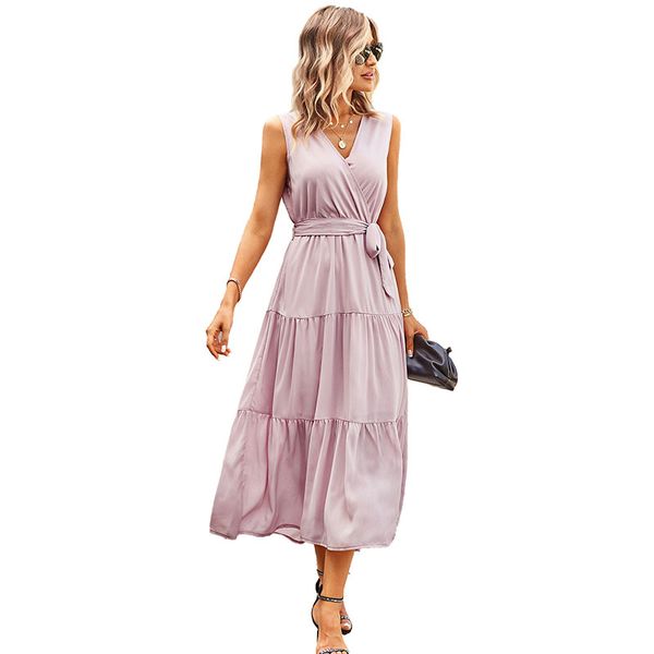 v neck sleeveless pullover women's casual dresses vacation criss crossed covering midi a-line natural waist sashes ruches panelled ruff, Black;gray
v neck sleeveless pullover women's casual dresses vacation criss crossed covering midi a-line natural waist sashes ruches panelled ruff, Black;gray