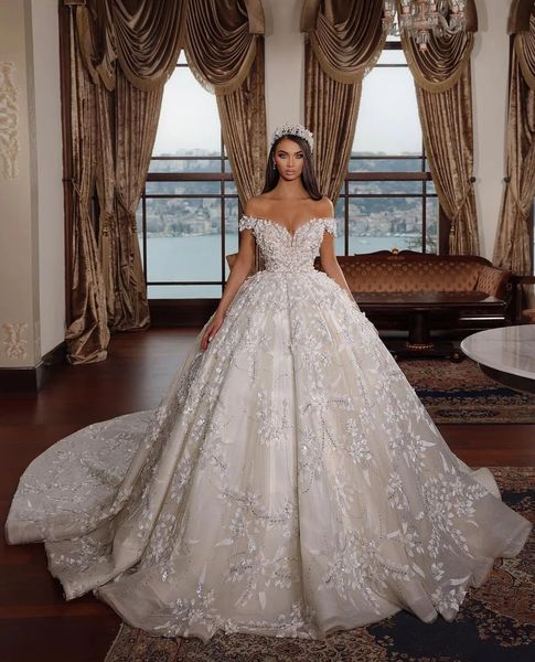 elegant ball gown wedding dresses sleeveless v neck sequins applique 3d lace ruffle bridal gowns off shoulder formal dress plus size custom, White
elegant ball gown wedding dresses sleeveless v neck sequins applique 3d lace ruffle bridal gowns off shoulder formal dress plus size custom, White