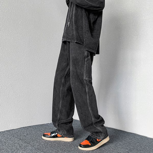 men's jeans solid retro men hiphop style wide pants high street denim trousers autumn winter fashion streetwear bottoms y2k clothes 230, Blue
men's jeans solid retro men hiphop style wide pants high street denim trousers autumn winter fashion streetwear bottoms y2k clothes 230, Blue