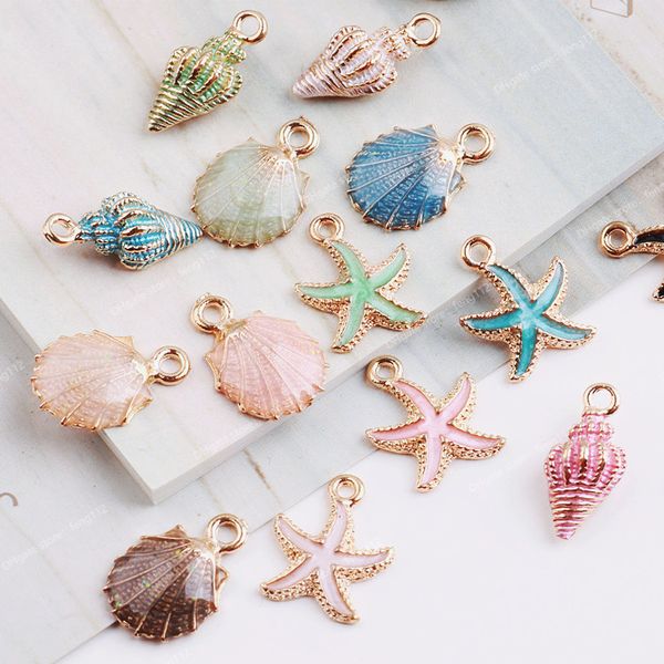 10pcs coloful nautical ocean starfish shell conch sea enamel charms diy bracelet necklace jewelry accessory diy craft fashion jewelrycharms, Silver
10pcs coloful nautical ocean starfish shell conch sea enamel charms diy bracelet necklace jewelry accessory diy craft fashion jewelrycharms, Silver