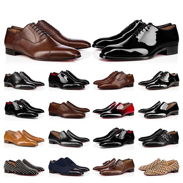 mens dress shoes casual designers genuine patent leather rivets red shoe flat champagne men business party wedding oxfords size 39-47, Black
mens dress shoes casual designers genuine patent leather rivets red shoe flat champagne men business party wedding oxfords size 39-47, Black