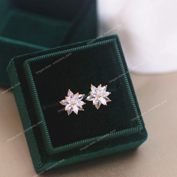 luxury bling zircon flower stud earrings for women sweet cute clear white crystal earrings wedding ear stud jewelry earringsstud earrings cr, Golden;silver
luxury bling zircon flower stud earrings for women sweet cute clear white crystal earrings wedding ear stud jewelry earringsstud earrings cr, Golden;silver