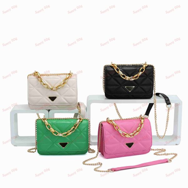 thick chain portable bags fine shoulder bag triangle pattern luxury black green pink white totes designer double lattice layer purses
thick chain portable bags fine shoulder bag triangle pattern luxury black green pink white totes designer double lattice layer purses