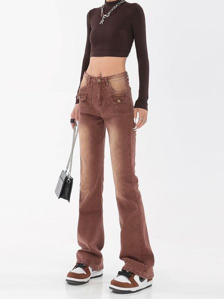 jeans flare jeans high waist slim comfortable jeans for women pants 2022 autumn elastic fashion korean style brown denim trousers new, Blue
jeans flare jeans high waist slim comfortable jeans for women pants 2022 autumn elastic fashion korean style brown denim trousers new, Blue
