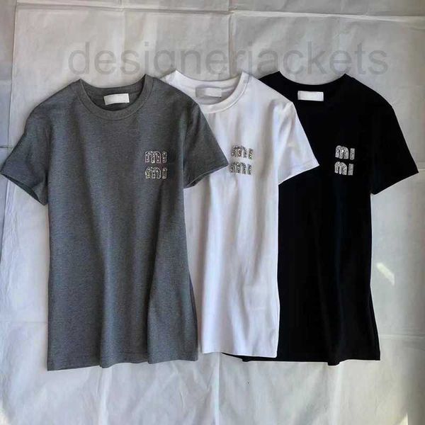 women's t-shirt designer tees shirts luxury t shirt early spring simple fashion crystal diamond letter casual short-sleeved round neck, White
women's t-shirt designer tees shirts luxury t shirt early spring simple fashion crystal diamond letter casual short-sleeved round neck, White