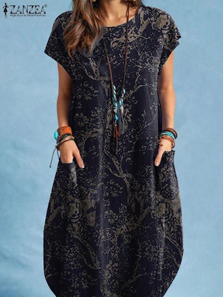 dresses vintage floral printed short sleeve kneelength sundress zanzea women summer dress casual o neck beach holiday loose vestidos, Black;gray
dresses vintage floral printed short sleeve kneelength sundress zanzea women summer dress casual o neck beach holiday loose vestidos, Black;gray