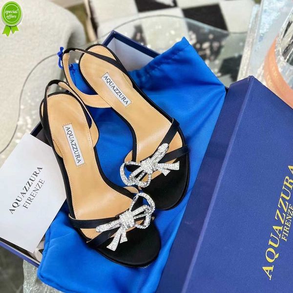 designer sandals designers sandals aquazzura latest womens heels satin fashion bow wedding dress shoes crystal embellished rhinestone stilet, Black
designer sandals designers sandals aquazzura latest womens heels satin fashion bow wedding dress shoes crystal embellished rhinestone stilet, Black