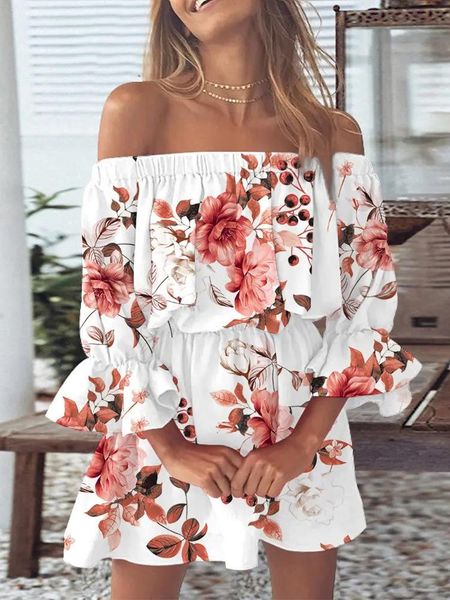 dresses off shoulder bell sleeve casual party dress for women 2022 summer fashion new slash neck printing loose mini dresses, Black;gray
dresses off shoulder bell sleeve casual party dress for women 2022 summer fashion new slash neck printing loose mini dresses, Black;gray