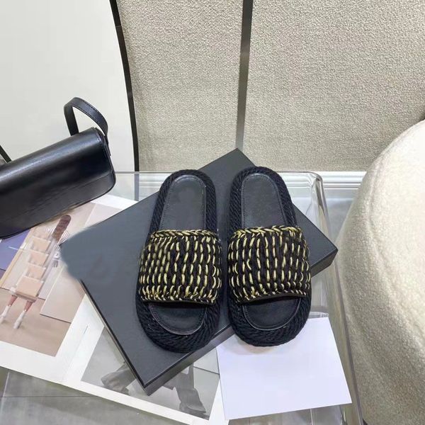Women Tweed Leather Straw Woven Slides Sandals Slip On Wedge Flats Fashion Beach Mule Brand Flip Flops Casual Slides Shoes Platform Chain Rubber Slider Size 35-41, Colour 8
Women Tweed Leather Straw Woven Slides Sandals Slip On Wedge Flats Fashion Beach Mule Brand Flip Flops Casual Slides Shoes Platform Chain Rubber Slider Size 35-41, Colour 8