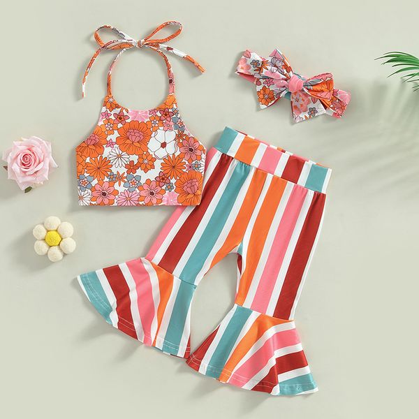 clothing sets 0215 lioraitiin 05years toddler baby kid girls 3pcs summer set tieup halterneck floral vest with striped flare pants 230418, White
clothing sets 0215 lioraitiin 05years toddler baby kid girls 3pcs summer set tieup halterneck floral vest with striped flare pants 230418, White