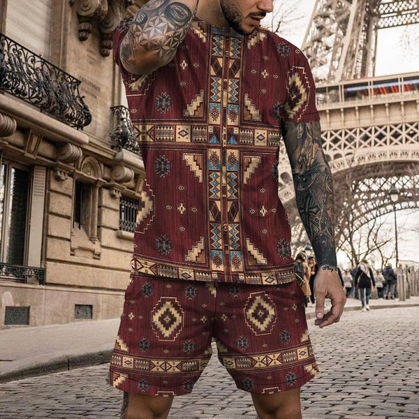 men's tracksuits summer vintage stitching color 3d print men's t-shirt set oversized cloth comfortable men tracksuit t-shirt short, Gray
men's tracksuits summer vintage stitching color 3d print men's t-shirt set oversized cloth comfortable men tracksuit t-shirt short, Gray