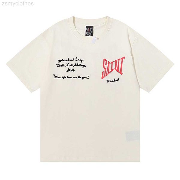 men's t-shirts saint michael 2023ss men women ambroidered t shirt vintage hip hop high street casual oversized short sleeve tees, White;black
men's t-shirts saint michael 2023ss men women ambroidered t shirt vintage hip hop high street casual oversized short sleeve tees, White;black