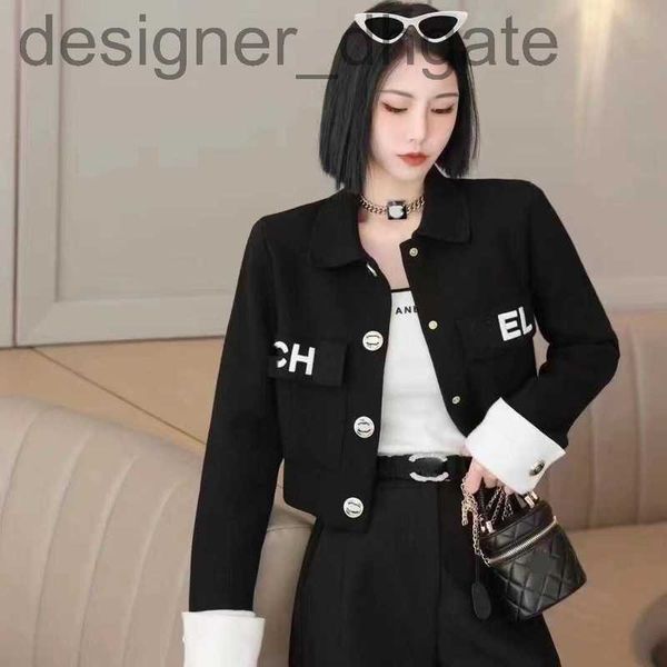 women's jackets designer lapel polo women's jackets fashion chest pocket alphabet embroidery printed metal buckle knitted 72d6, Black;brown
women's jackets designer lapel polo women's jackets fashion chest pocket alphabet embroidery printed metal buckle knitted 72d6, Black;brown