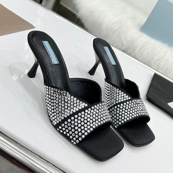 womens slippers square toe stiletto heels sandals designer full strass slides luxurys ladies slingbacks dress shoes girls outdoor casual sho, Black
womens slippers square toe stiletto heels sandals designer full strass slides luxurys ladies slingbacks dress shoes girls outdoor casual sho, Black