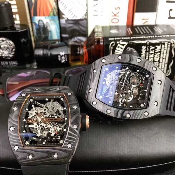 luxury milles business casual men's black carbon fiber fully automatic mechanical watch hollow out rectangular personality fashion glow, Slivery;golden
luxury milles business casual men's black carbon fiber fully automatic mechanical watch hollow out rectangular personality fashion glow, Slivery;golden