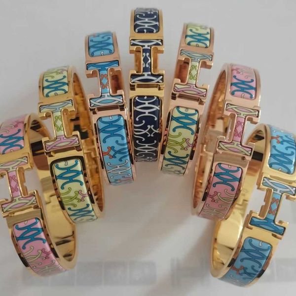 designer bracelets herms bangle childlike fun letter buckle pony enamel bracelet titanium steel couple colorless versatile 520 gift girlfrie, Black
designer bracelets herms bangle childlike fun letter buckle pony enamel bracelet titanium steel couple colorless versatile 520 gift girlfrie, Black
