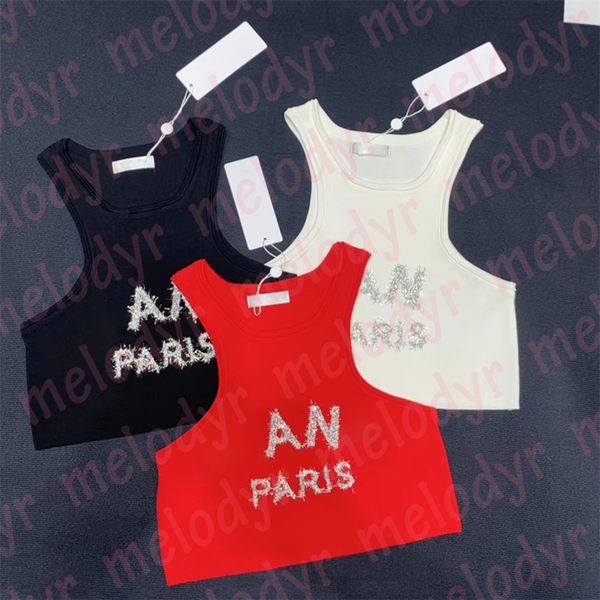 summer vest designer letter t shirts outdoor breathable sport yoga clothes short knitwear, Black
summer vest designer letter t shirts outdoor breathable sport yoga clothes short knitwear, Black
